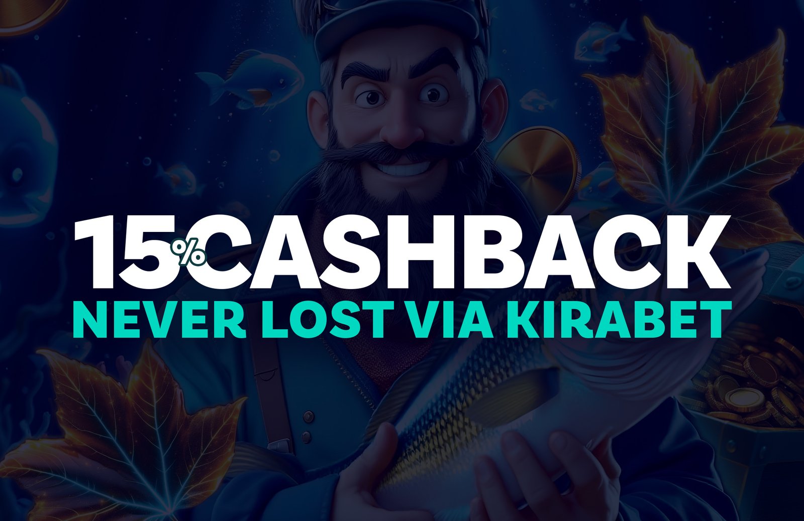 Kirabet 15% cashback promotion banner