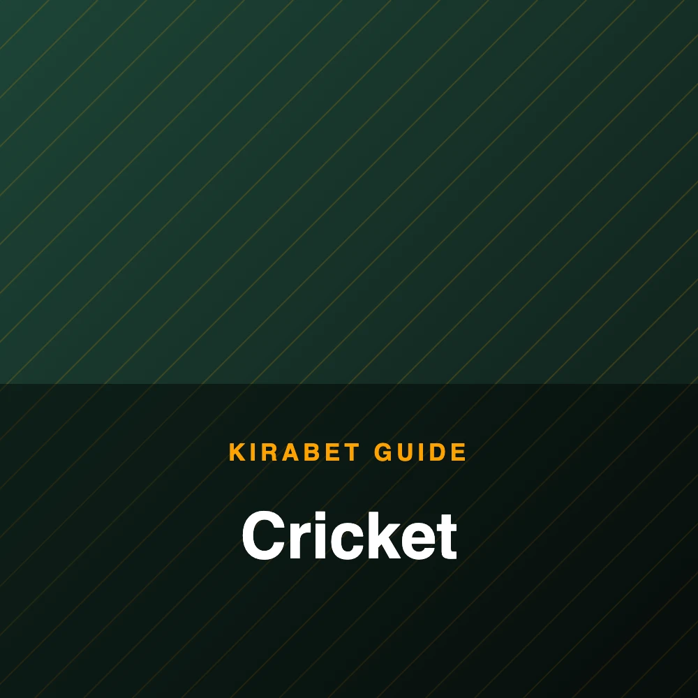 Cricket betting guide at Kirabet