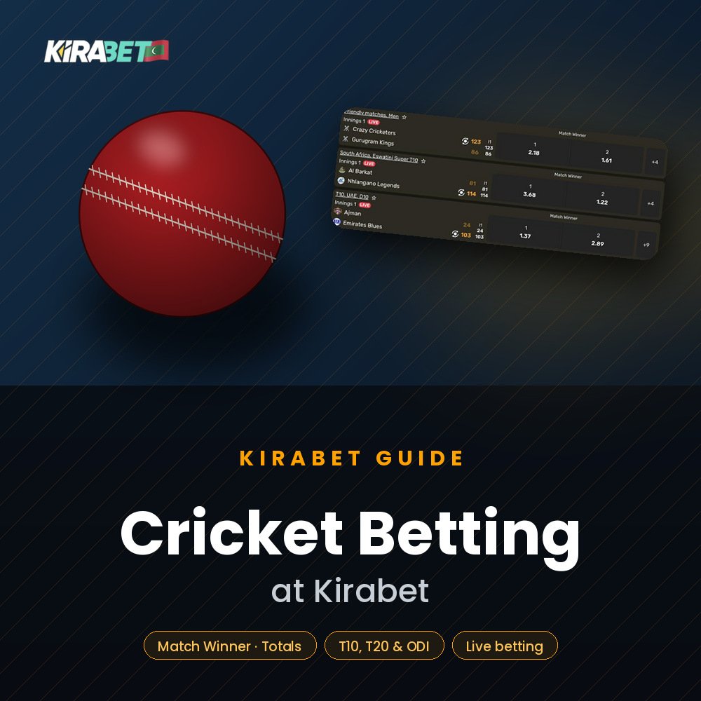 Cricket betting at Kirabet Maldives